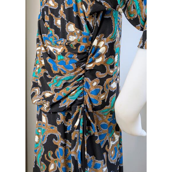 Jones New York Metropolis Dress Faux Wrap Ruched 3/4 Sleeve Flowy Career 20W NEW - Picture 6 of 11